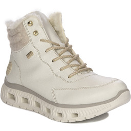 Rieker Botki damskie ocieplane White białe-40