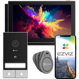 Wideodomofon 2-rodzinny WiFi Ezviz HP7 Kit 2 Monitory