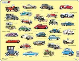 Larsen AK1 Początkujący Puzzle: Samochody, 30 elementów