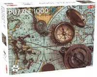 Puzzle Mapa morza z kompasem 1000 - Tactic