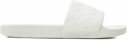 Klapki Calvin Klein Slide Saff Mono HW0HW02106 Biały