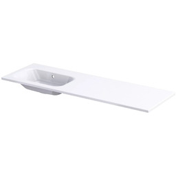 Oristo Are umywalka meblowa lewa konglomeratowa 140x46cm UME-AR-140-92-L-BO
