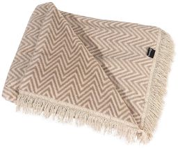 Koc Cosy Home 150x200cm Beige Chevron, 150 x