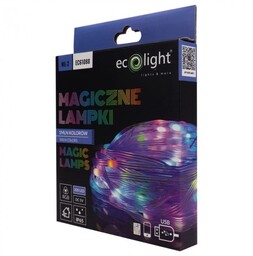 Zestaw magiczne lampki taśma LED RGB milion kolorów