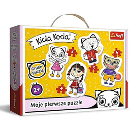 Trefl Wesoła Kicia Kocia Puzzle 4 w 1