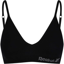 Reebok Damski krótki top z kryształu, rozciągliwy bawełniany