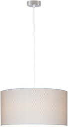 Lampa wisząca Leila 1xE27 maks. 60W chromowany metal/przezroczysty