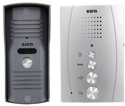 Domofon 2 wejścia INVITO ADP-13A3 głośnomówiący srebrny Eura