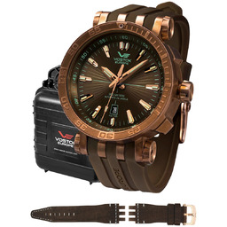 Zegarek Męski Vostok Europe NH35A-575O285S brązowy