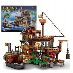Zestaw Klocków Wyspa Piracka Klocki Konstrukcyjne Wyspa Ze