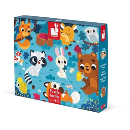 Janod, puzzle sensoryczne Leśne Zwierzęta, 20 elementów