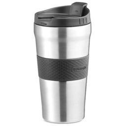 DELONGHI Kubek termiczny Travel Mug Srebrno-czarny 470 ml