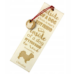 Chihuahua Długowłosy - Zakładka Do Książki Z Psem,