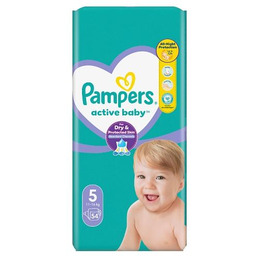 Pampers Active Baby 5 Pieluszki 11-16 kg, 54