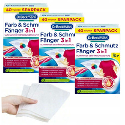 Dr. Beckmann Chusteczki wyłapujące kolor 40szt X3