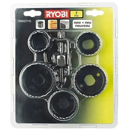 RYOBI Zestaw otwornic RAK07HS (7 elementów)
