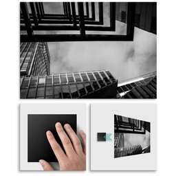 Plakat metalowy budynek M