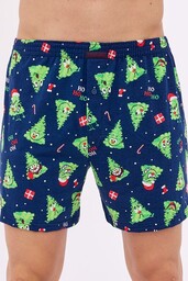 Szorty świąteczne z choinkami Comfort 166