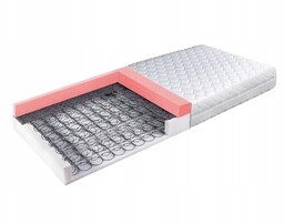 Materac piankowy 90x190 sprężynowy bonellowy H3 antyalergiczny 17cm