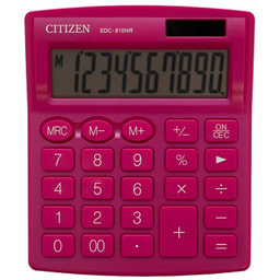 Kalkulator biurowy Citizen, SDC-810NRPKE, różowy