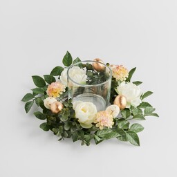 Świecznik Remieros z motywem kwiatowym