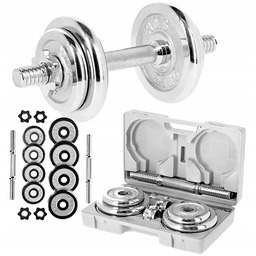 Regulowane Hantle Zestaw Hantli 20kg 2x10kg Hms Żeliwne