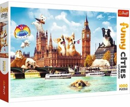 TREFL Puzzle Funny Cities: Psy w Londynie 10596