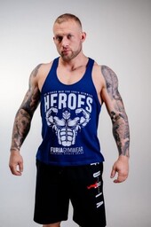 Tank top Heroes granatowy męski