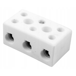 Złączka gwintowa porcelanowa 16mm 3-tory biała CPO-30A-3P 80733516