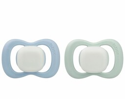 B.Box Smoczek silikonowy symetryczny 0-6m+ glow in the