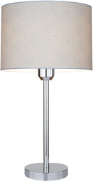 Lampa stołowa Leila 1xE27 maks. 60W chromowany metal/przezroczysty