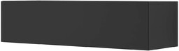 Elior Czarna wisząca szafka pod TV 120 cm