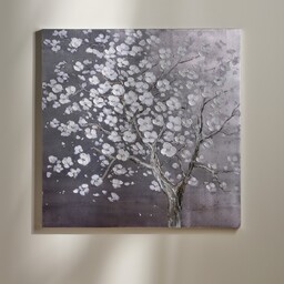 Ręcznie malowany obraz kwiat wiśni cherryblossom 100x100