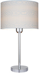 Lampa stołowa Leila 1xE27 maks. 60W chromowany metal/przezroczysty