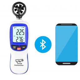 Anemometr / wiatromierz Wintact WT82B - wirnik 6-ramienny