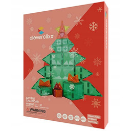 Cleverclixx Klocki magnetyczne Kalendarz adwentowy 37 el. Advent