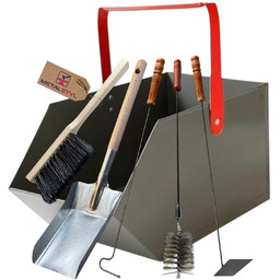 Węglarka pojemnik na drewno węgiel popiół akcesoria