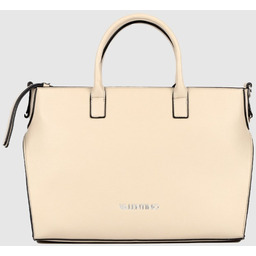 VALENTINO Duża beżowa torebka haggis