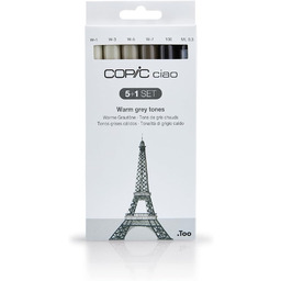 COPIC Ciao Marker 5+1 Zestaw "Ciepłe odcienie szarości",