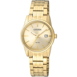 CITIZEN Zegarek Quartz Elegance EU6002-51P Złoty