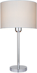 Lampa stołowa Leila 1xE27 maks. 60W chromowany metal/przezroczysty
