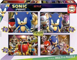 Educa - Multi 4 Sonic Prime Neon Zestaw