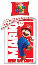 Pościel bawełniana 140X200 Mario filmowa klasyk mario bros