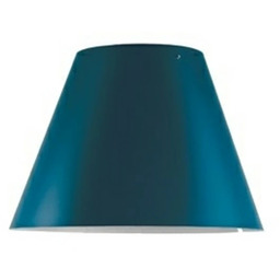 Costanza Abażur Petroleum Blue Luceplan, niebieski, tworzywo sztuczne