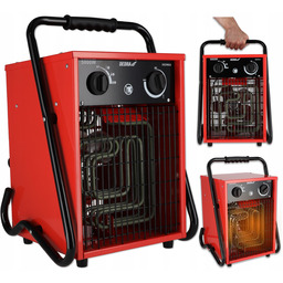 Nagrzewnica elektryczna Farelka 400V 3-fazowa 5000W Termostat Mocna