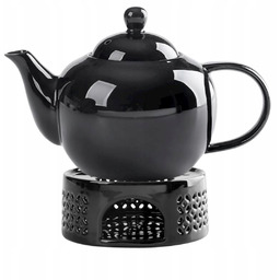 Ceramiczny Dzbanek Zaparzacz do herbaty Sitko czarny 1L