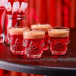 Ginger Ray Halloween czaszka impreza kieliszki zastawa stołowa