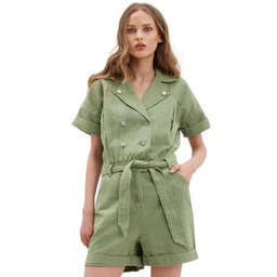 DOROTHY PERKINS BIAŁY JEANSOWY KOMBINEZON 42 PTN