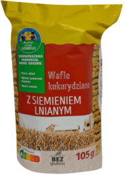 Auchan - Wafle kukurydziane z siemieniem lnianym
