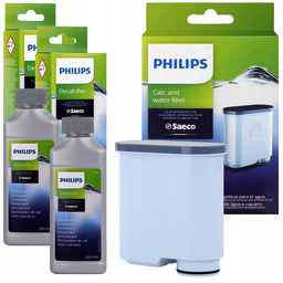 zestaw odkamieniacz filtr Philips Saeco